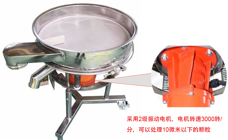 高頻篩特點：框體加高可防止?jié){液往外飛濺；加擋料板可加快排料，提高篩分效率