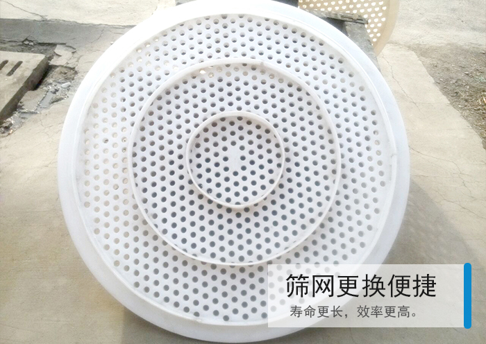篩網(wǎng)更換便捷,壽命更長，效率更高